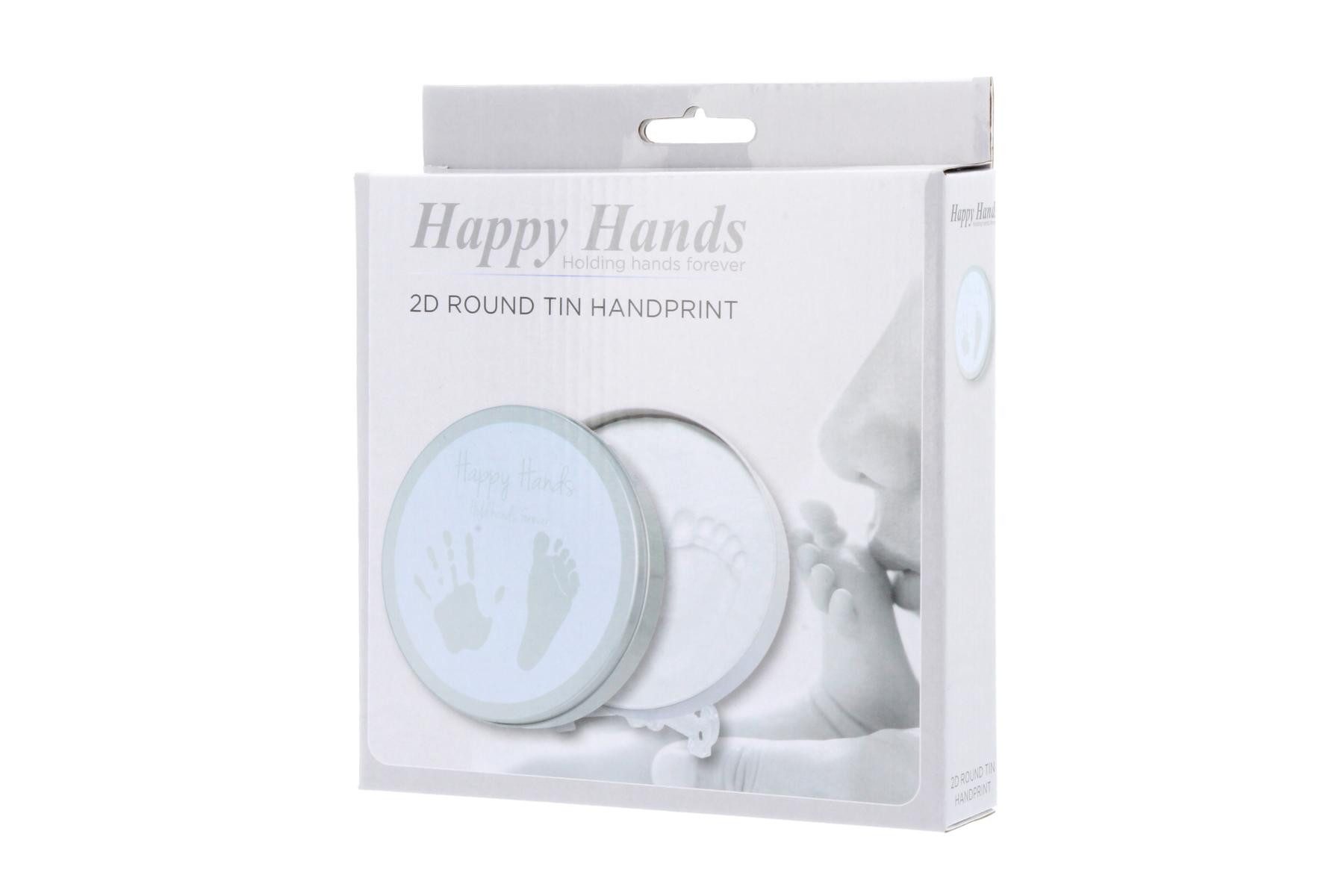 Dooky Handabdruck-Set Happy Hands 2D Runde Dose