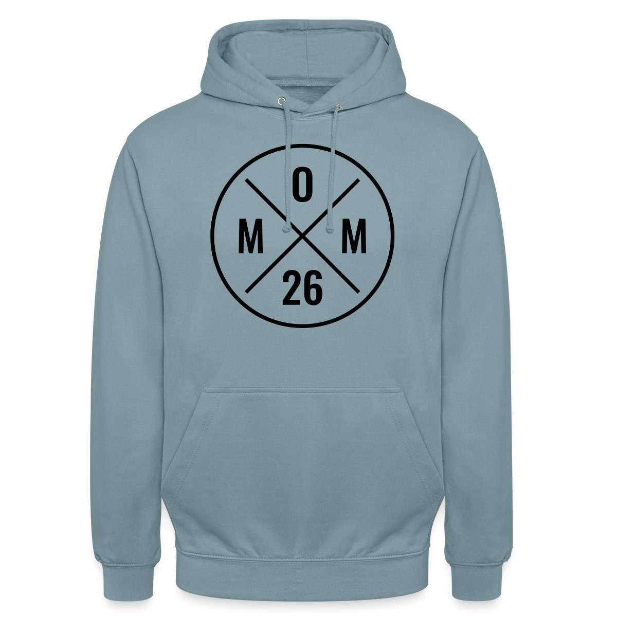 Spreadshirt Hoodie Mom 2026 Modernes Mama Logo Schwangerschaft Unisex Hoodie (1-tlg)