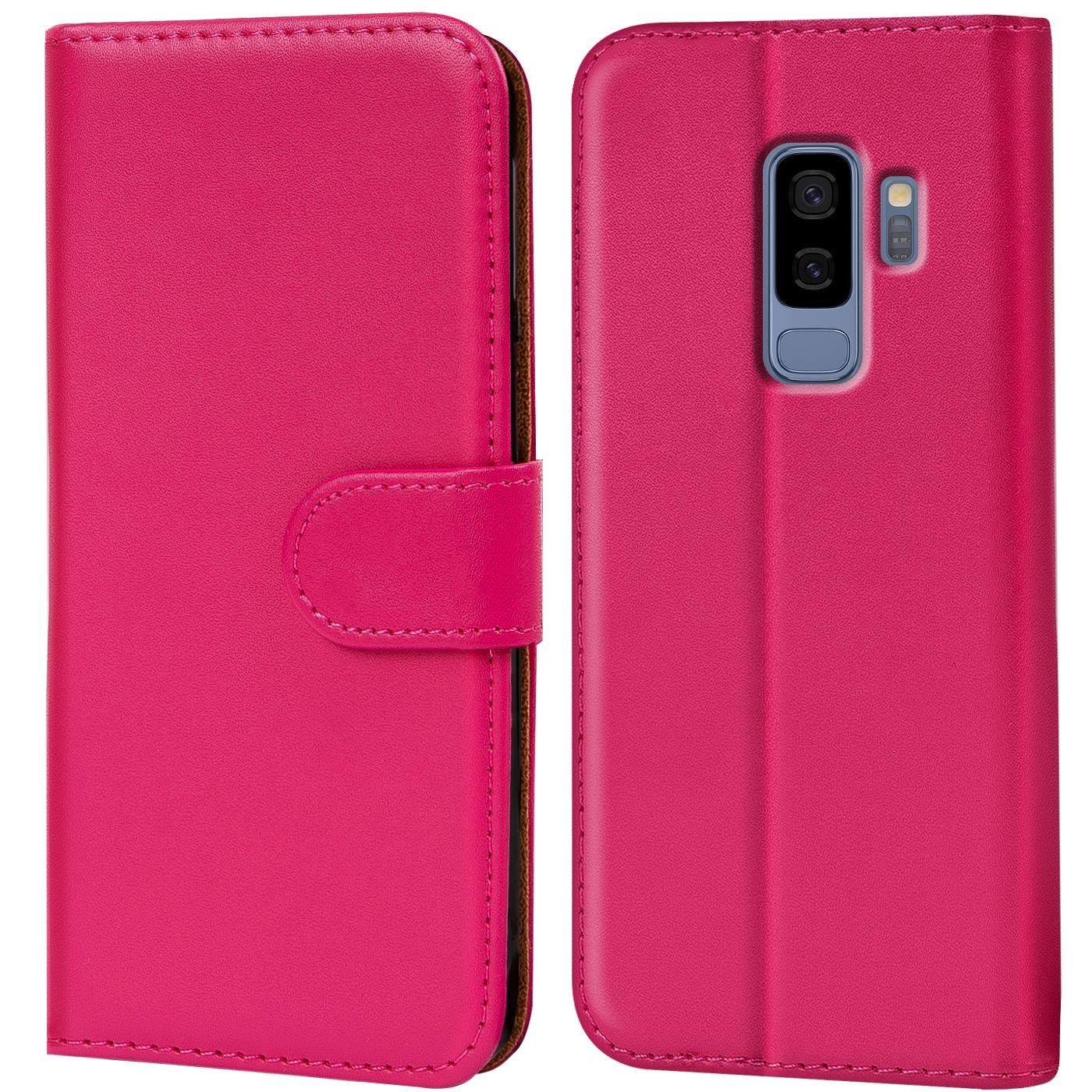 CoolGadget Handyhülle Wallet Klapp Tasche Book Case für Samsung Galaxy S9 Plus 6,2 Zoll, Hülle Klapphülle Flip Cover Etui Schutzhülle
