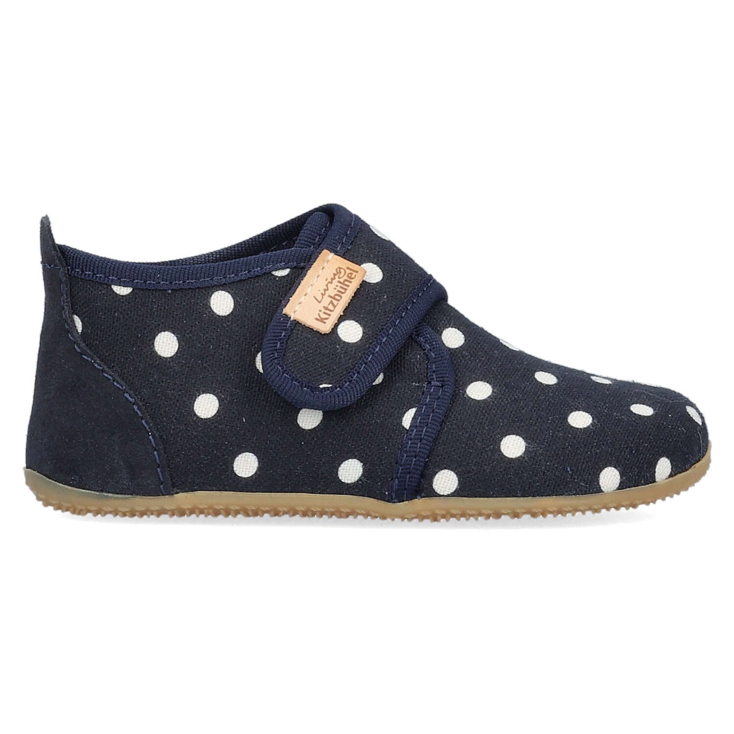 Living Kitzbühel Living Kitzbühel Babyklettschuh Pauli Pünktchen Marine Slipper