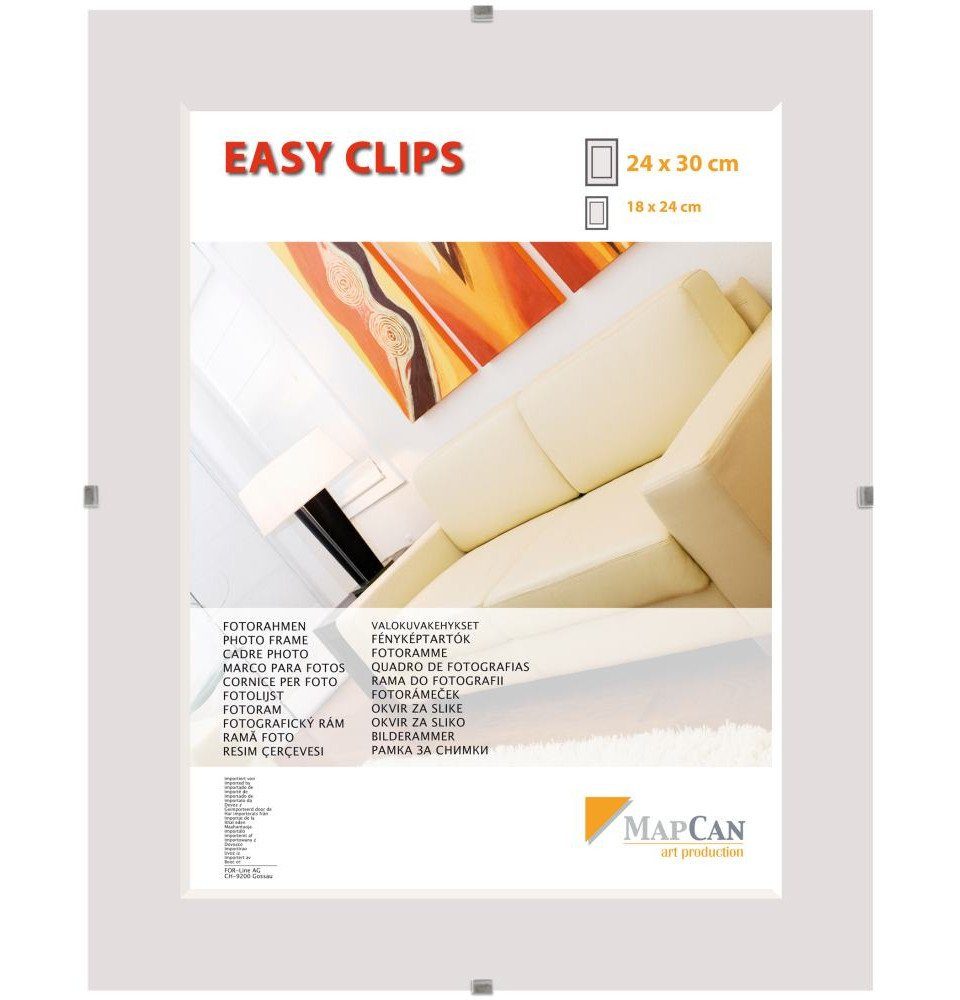 The Wall - the art of framing AG Bilderrahmen Cliprahmen Easyclips Normalglas 24 x 30 cm