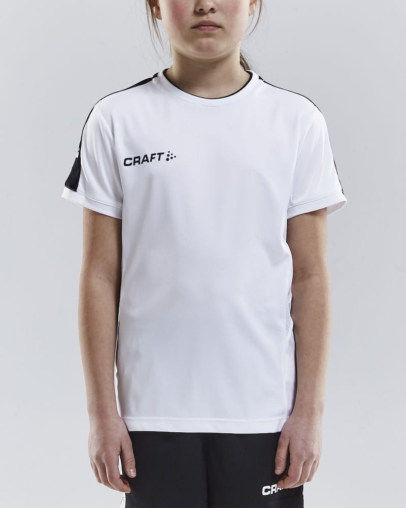 Craft T-Shirt Progress Practise (100% Polyester) weiss Kinder