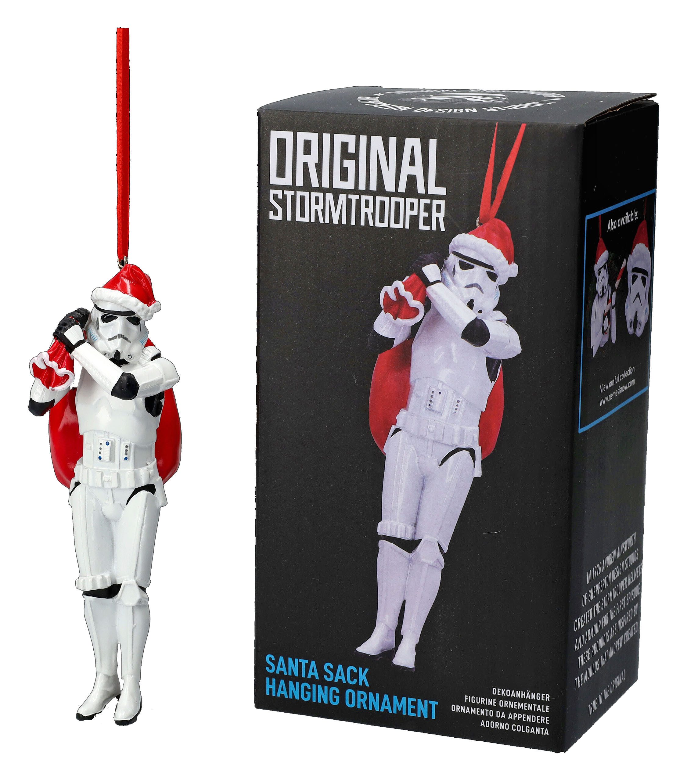 Figuren Shop GmbH Christbaumschmuck Christbaumschmuck - Stormtrooper Weihnachtsmann - Weihnachtsbaumdeko (1-tlg)