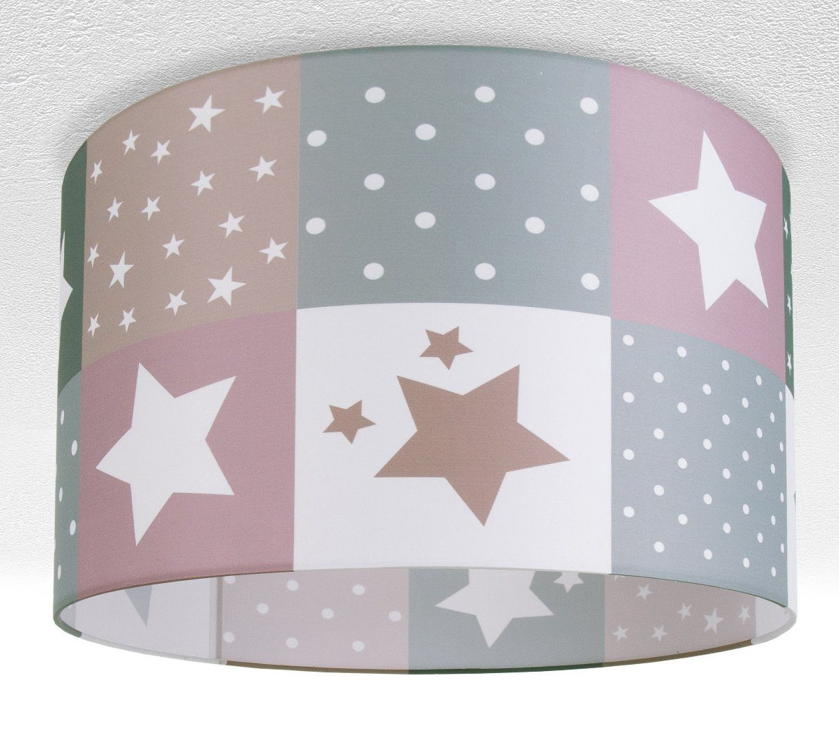 Paco Home Deckenleuchte Cosmo 345, ohne Kinderzimmer Kinderlampe Motiv LED Leuchtmittel, Sternen Deckenlampe Lampe E27