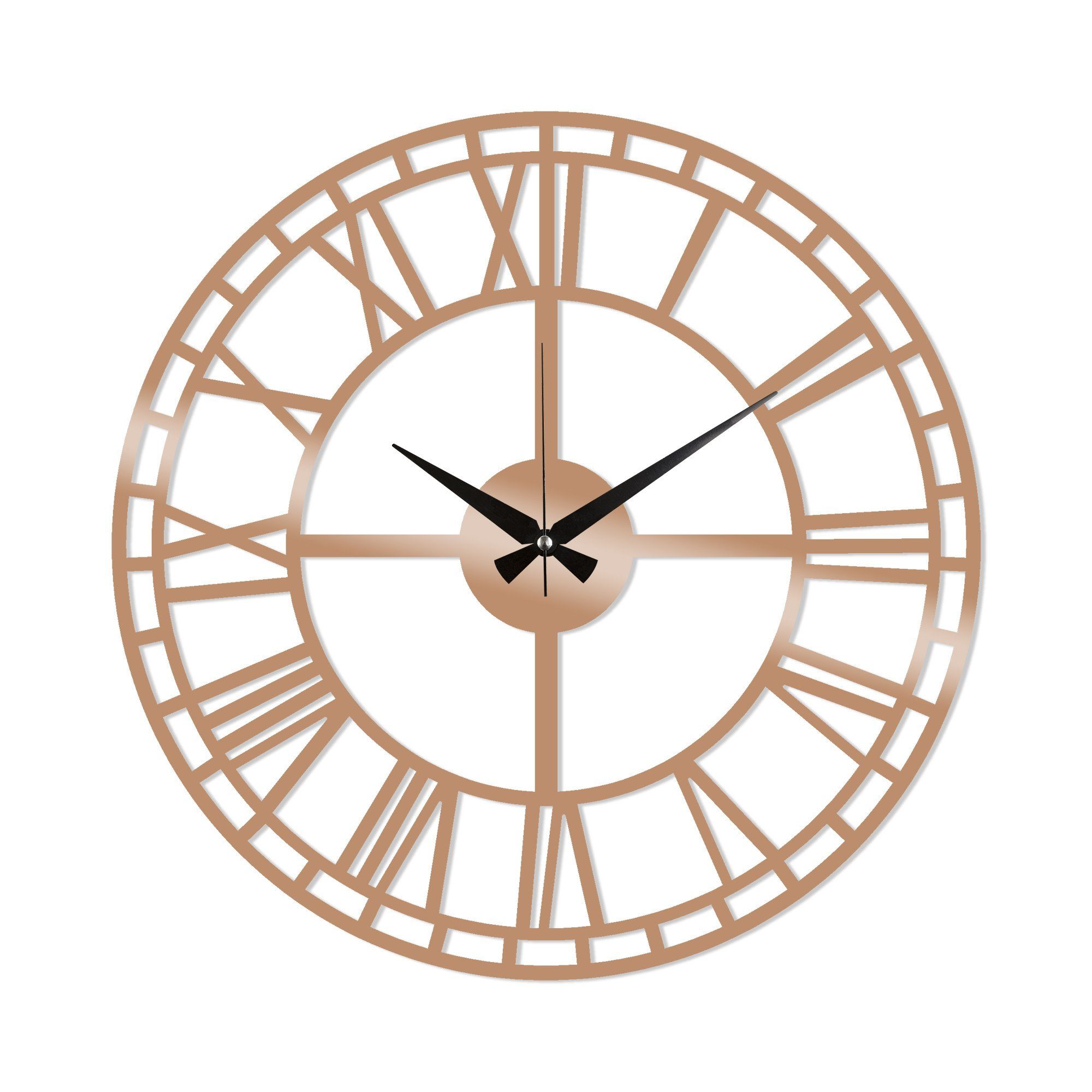 Wallity Wanduhr 100% METAL (Thickness: 1,5 mm), 48 x 48 cm L2134