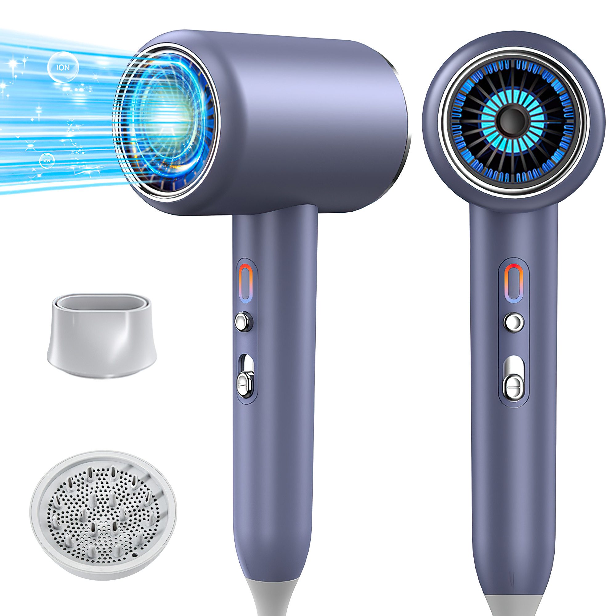 Haartrockner Haartrockner Föhn Ionen 2400W,Anti-Spliss mit Kaltluft Modus