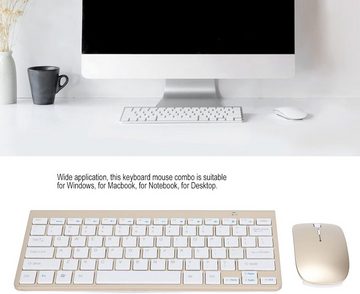 ciciglow Anti-Rutsch-Design und zuverlässiges Nutzungserlebnis Tastatur- und Maus-Set, Optimales Ergonomisches Design, Klavierlackqualität, breite Anwendung