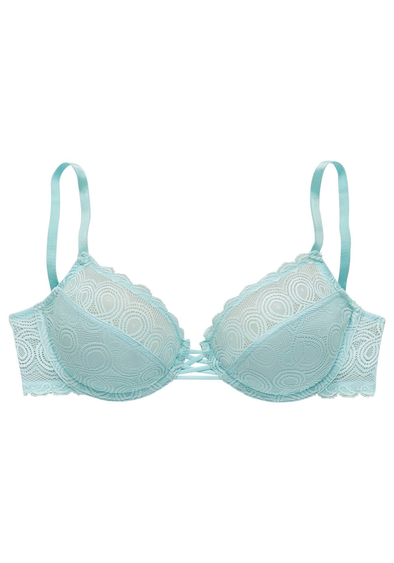 LASCANA Bügel-BH mit dezent transparenter Spitze, Dessous – Bild 2 von 5