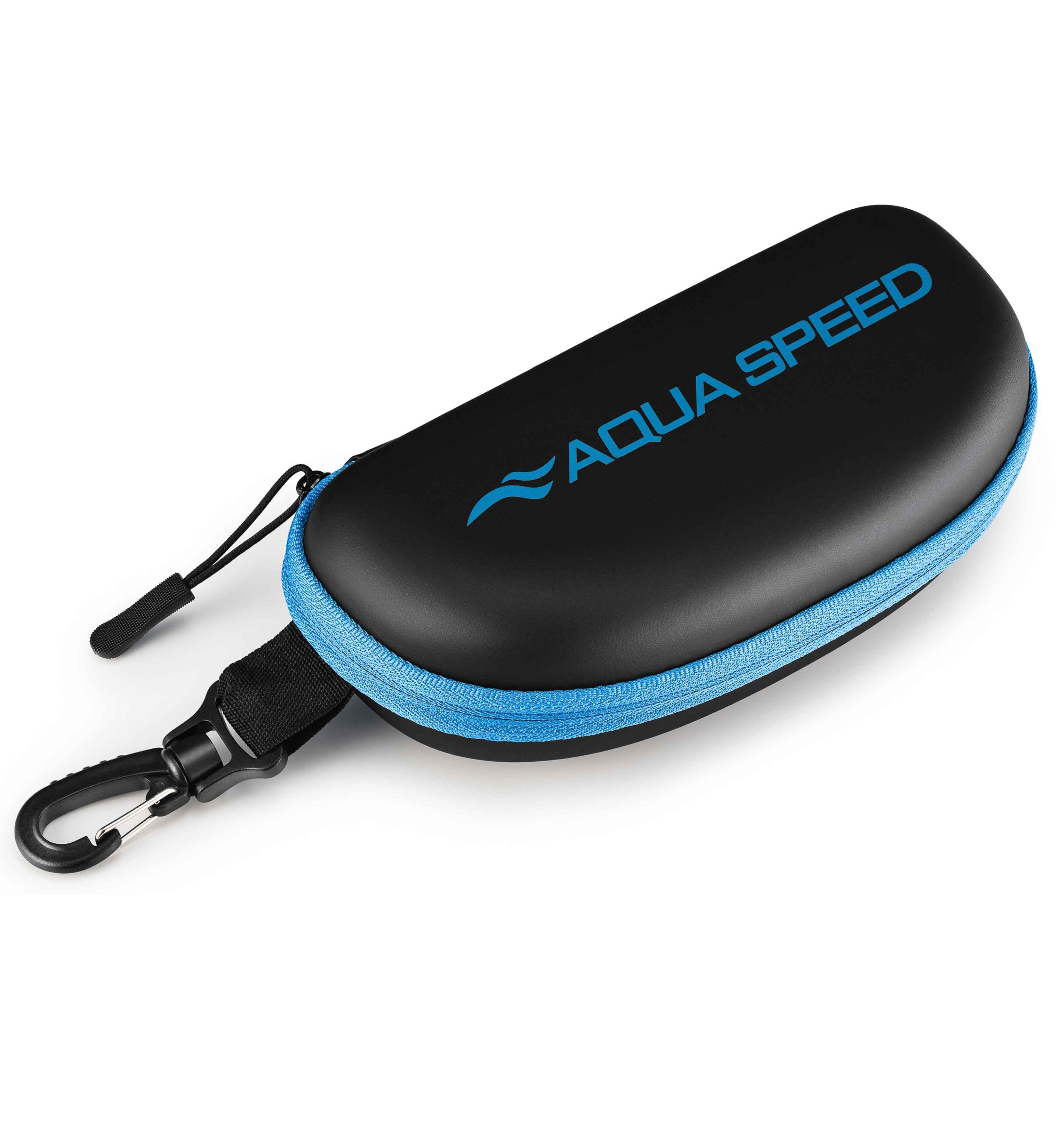 Aqua Speed Schwimmbrille Окуляриetui Hardcase – Stoßfest, mit Karabiner & Softfutter, Inkl. Mikrofaser-Brillentuch – Sicherer Schutz & clevere Aufbewahrung