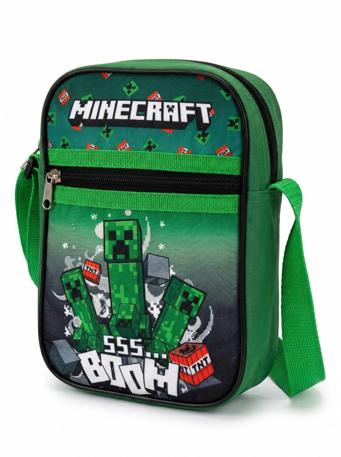 Minecraft Umhängetasche Minecraft Creeper Handtasche Umhängetasche Tasche 21x16x5 cm (1-tlg)