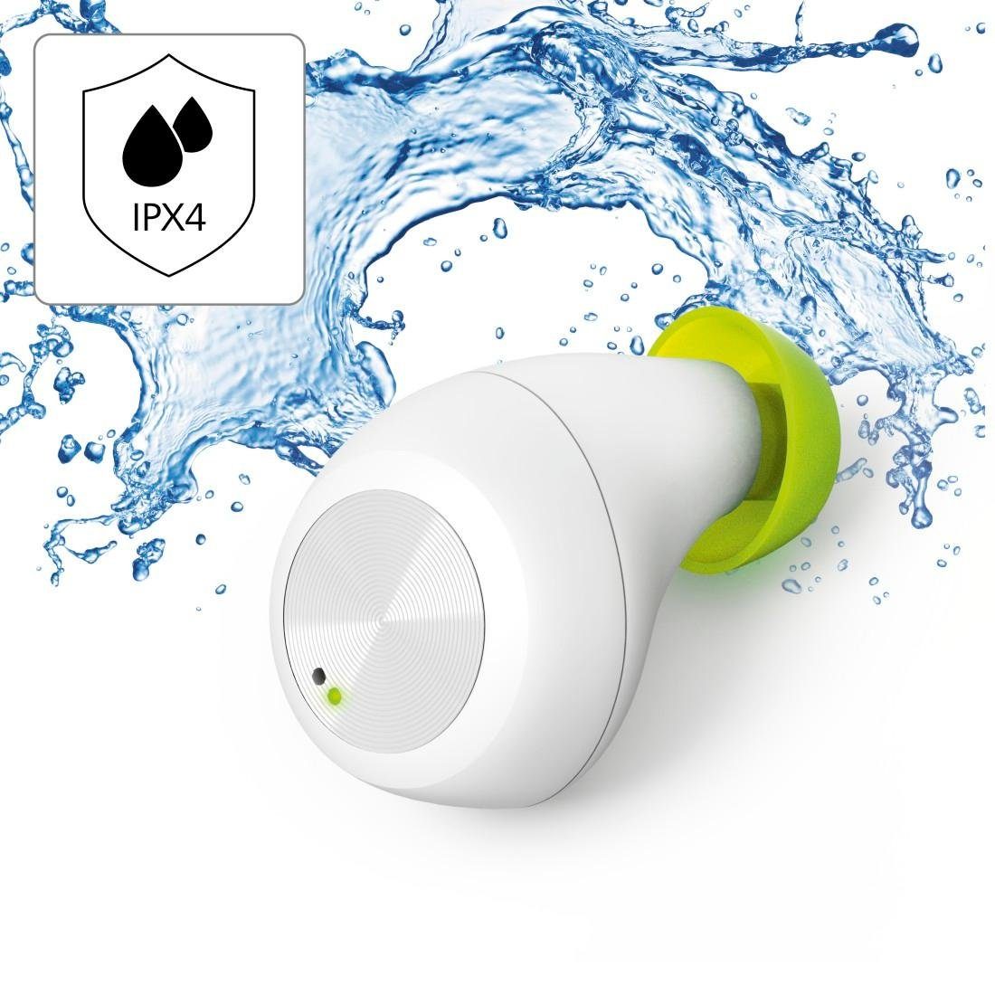 Siri, mit Assistant, Siri, Bluetooth-Kopfhörer weiß In-Ear integrierte Bluetooth, Bluetooth-Kopfhörer kompatibel IPX für Google 4 Bluetooth, A2DP Now, Spritzwasserschutz, Wireless, für (Freisprechfunktion, Google Hama Sport und Sprachsteuerung AVRCP Steuerung HFP, Wireless Ladebox) und Sprachsteuerung, True True Anrufe ultraleicht, Musik, Alltag,