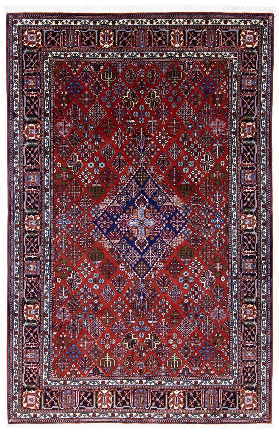Wollteppich Meymeh Medaillon Rosso 302 x 203 cm, morgenland, rechteckig, Höhe: 10 mm, Unikat mit Zertifikat