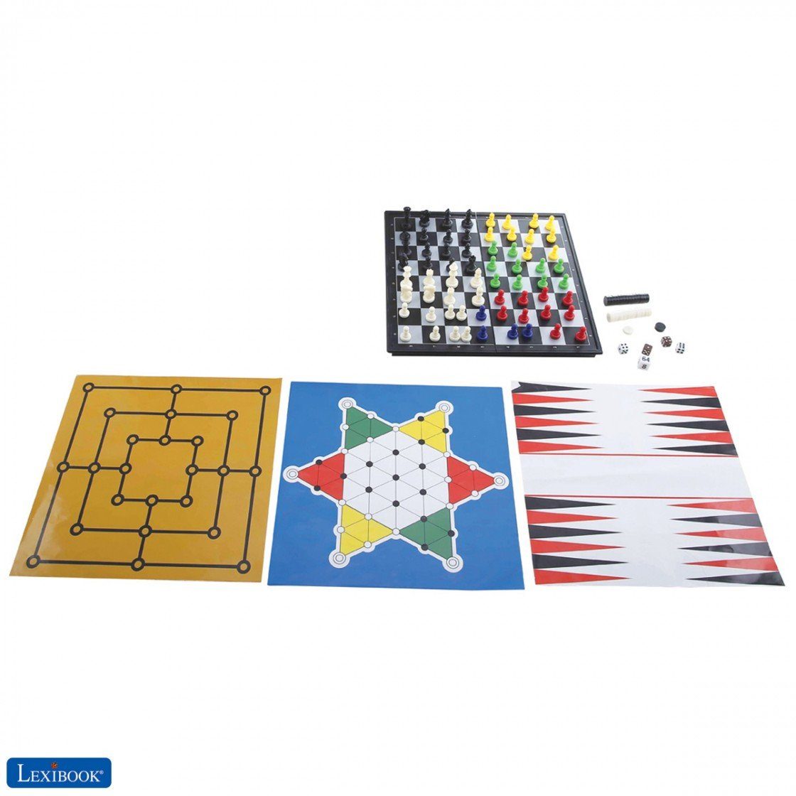 Lexibook® Spiel, Magnetische Brettspiele - Set mit 8 Spiele Klassikern