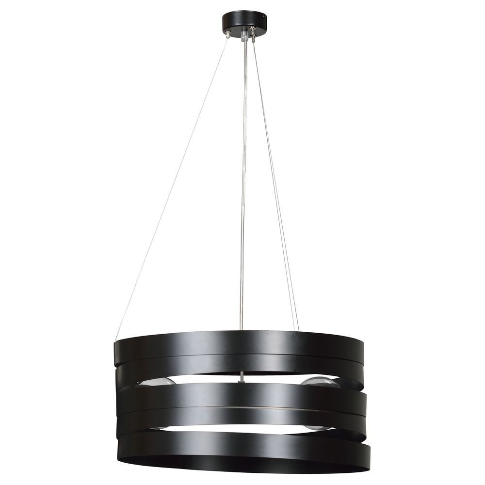 famlights Pendelleuchte famlights, Pendelleuchte Lennard aus Metall in Schwarz 3xE27 max.60W