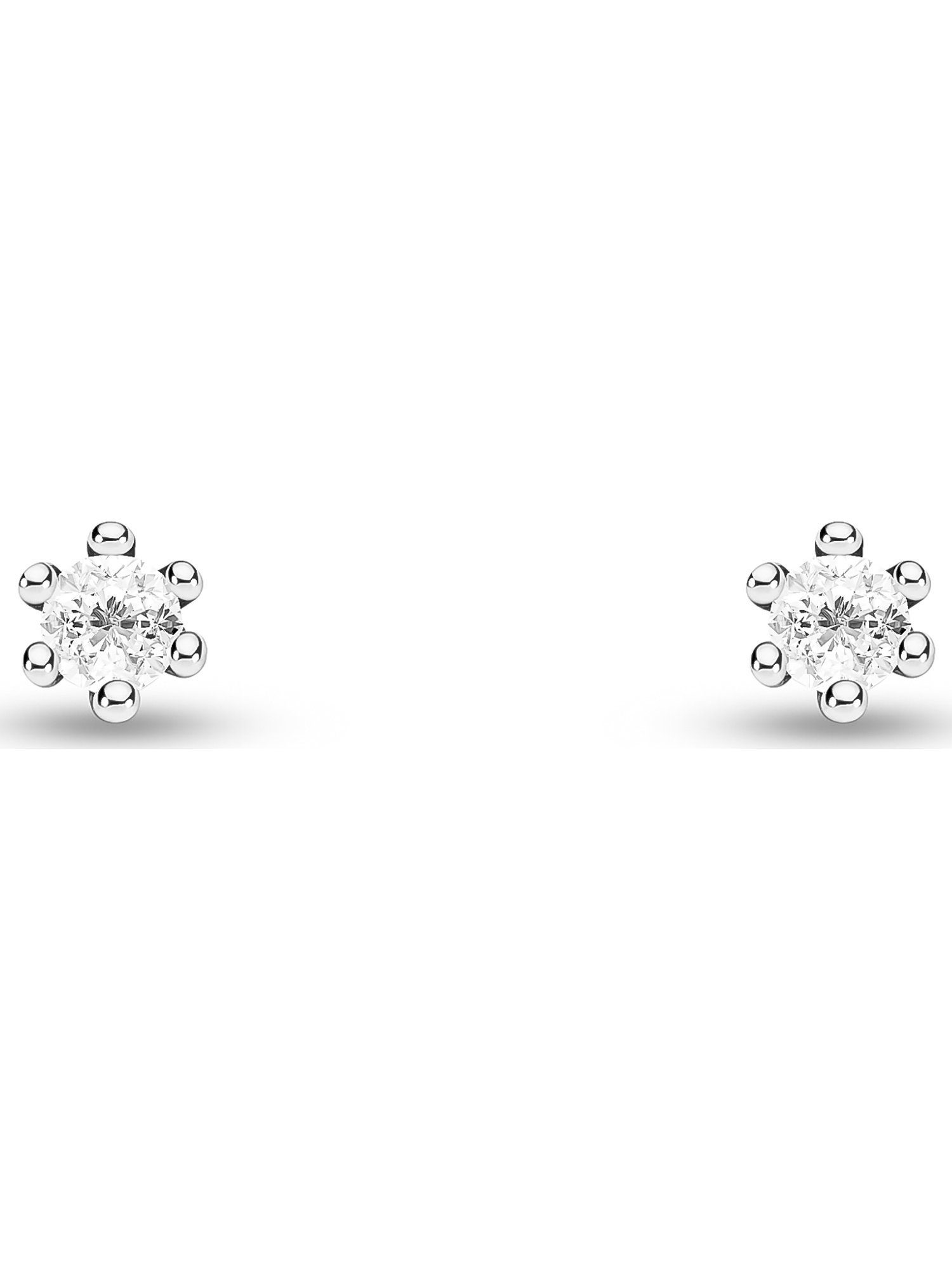 FAVS Paar Серьги-гвоздики FAVS Damen-Ohrstecker 925er Silber 2 Zirkonia