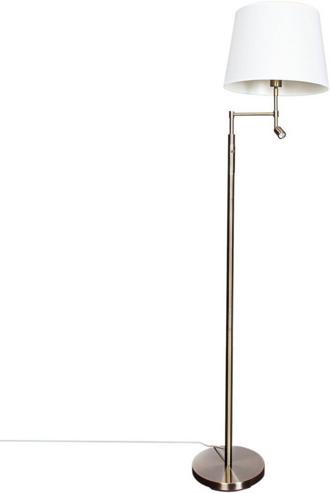By Rydens Stehlampe Orlando, ohne Leuchtmittel, Stehleuchte mit  Stoffschirm, Geeignet für ein Leuchtmittel E27, max. 60 Watt