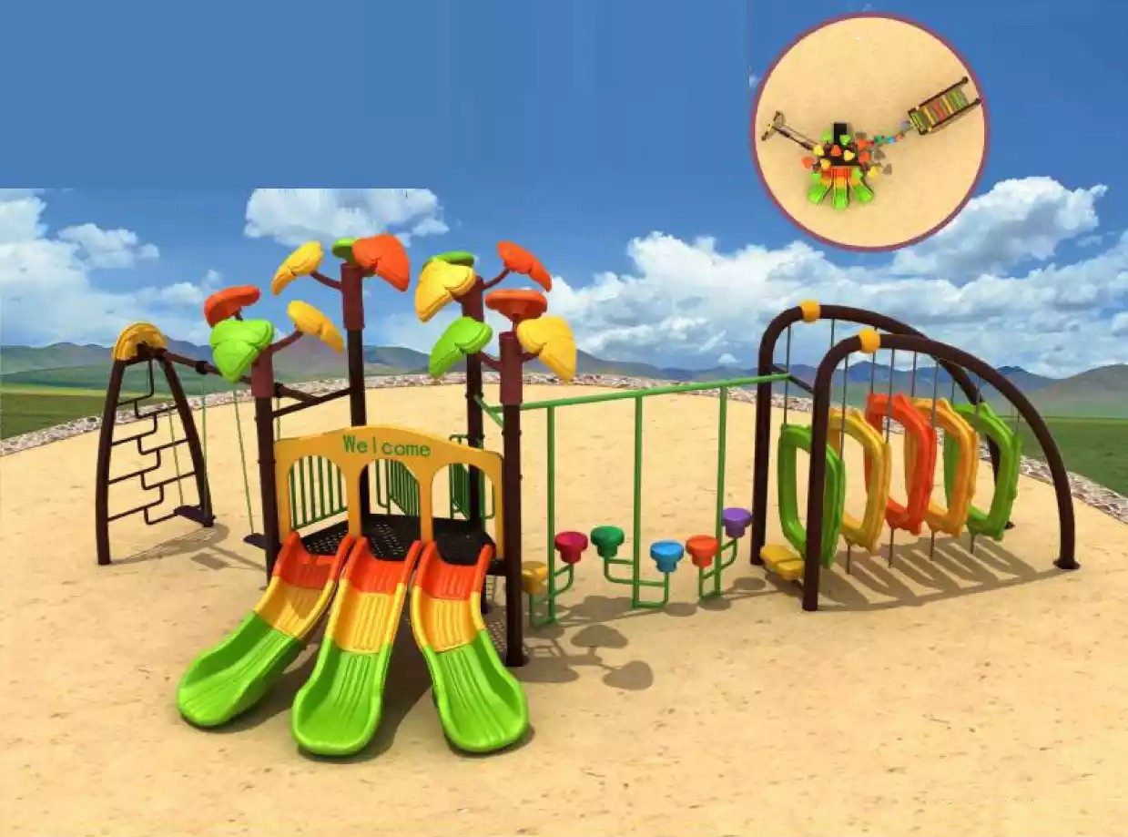 JVmoebel Klettergerüst Spielplatz im Freien für Kinder mit Горки und Hindernissen, Made in Europa