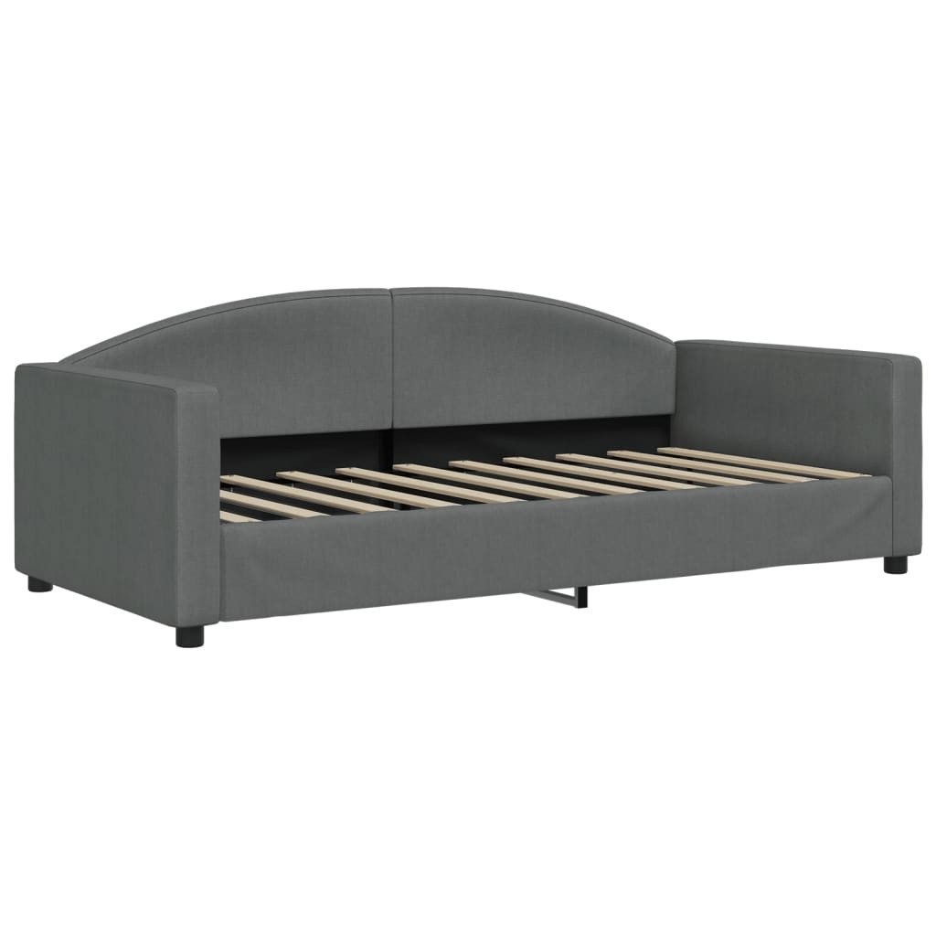 vidaXL Bett Tagesbett Dunkelgrau 90x190 cm günstig online kaufen