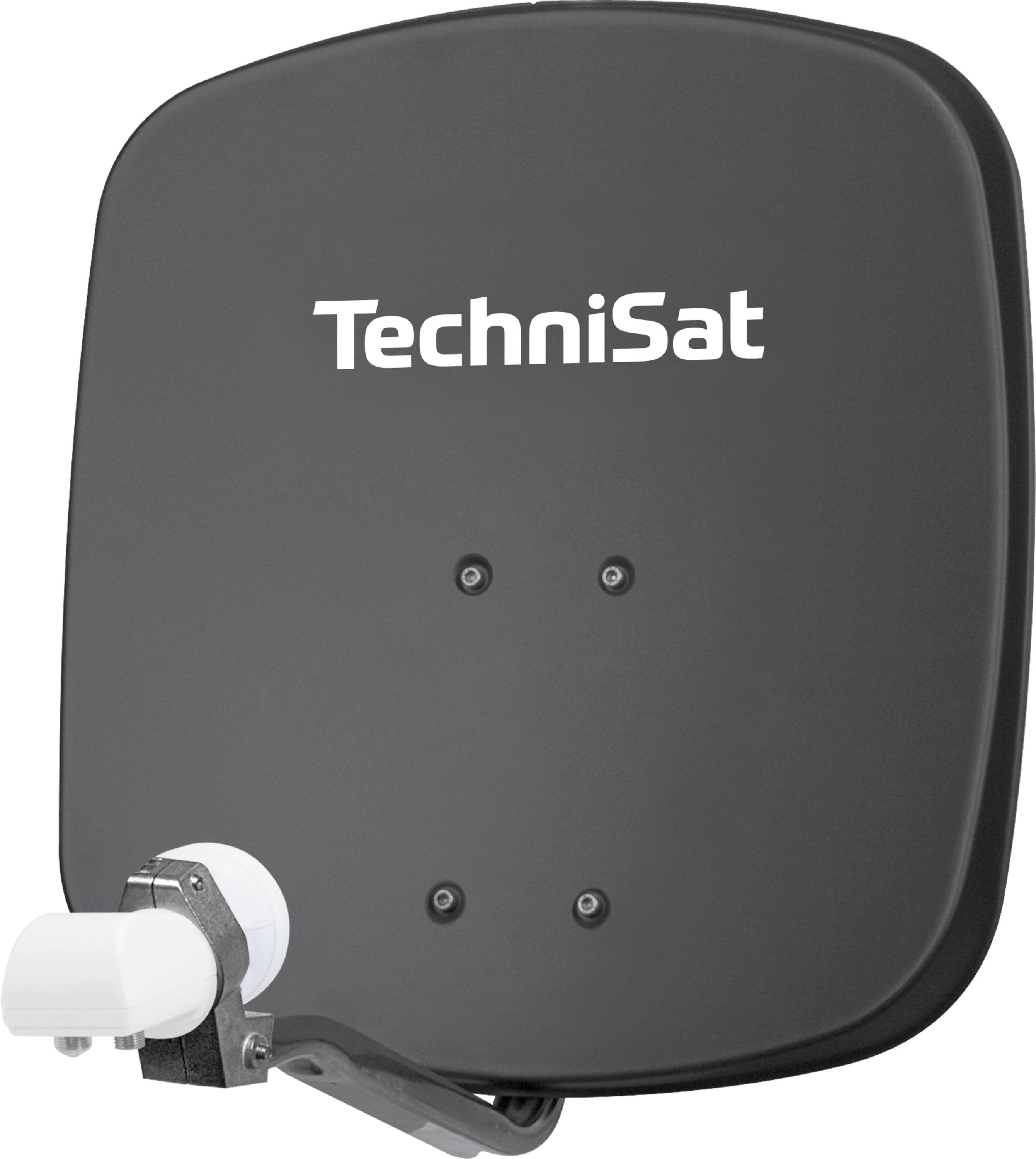 TechniSat DIGIDISH 45 mit Universal-Twin-LNB Sat-Spiegel (45 cm, Aluminium, 1 Orbitposition)