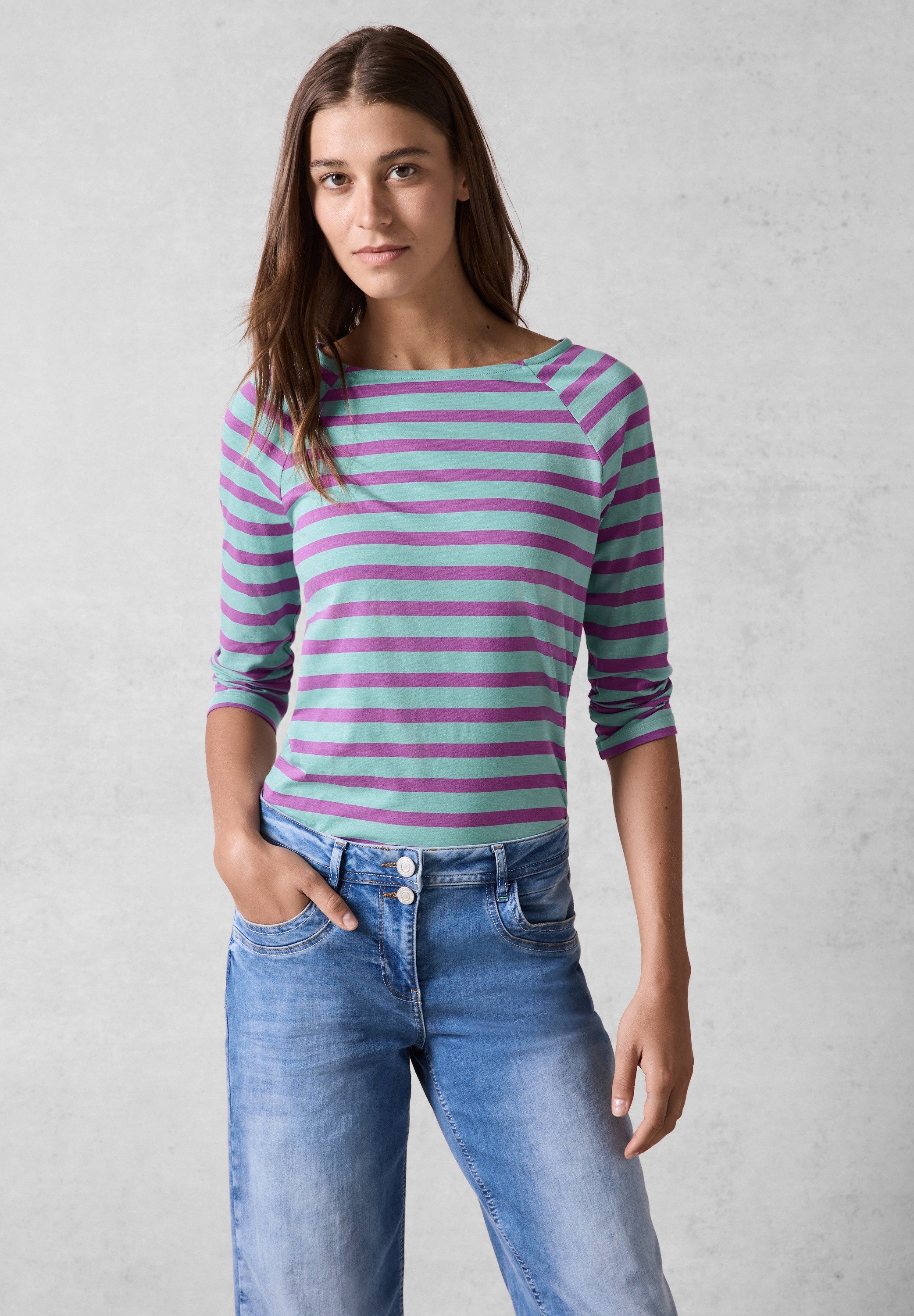 CECIL 3/4-Arm-Shirt mit 3/4 Ärmeln