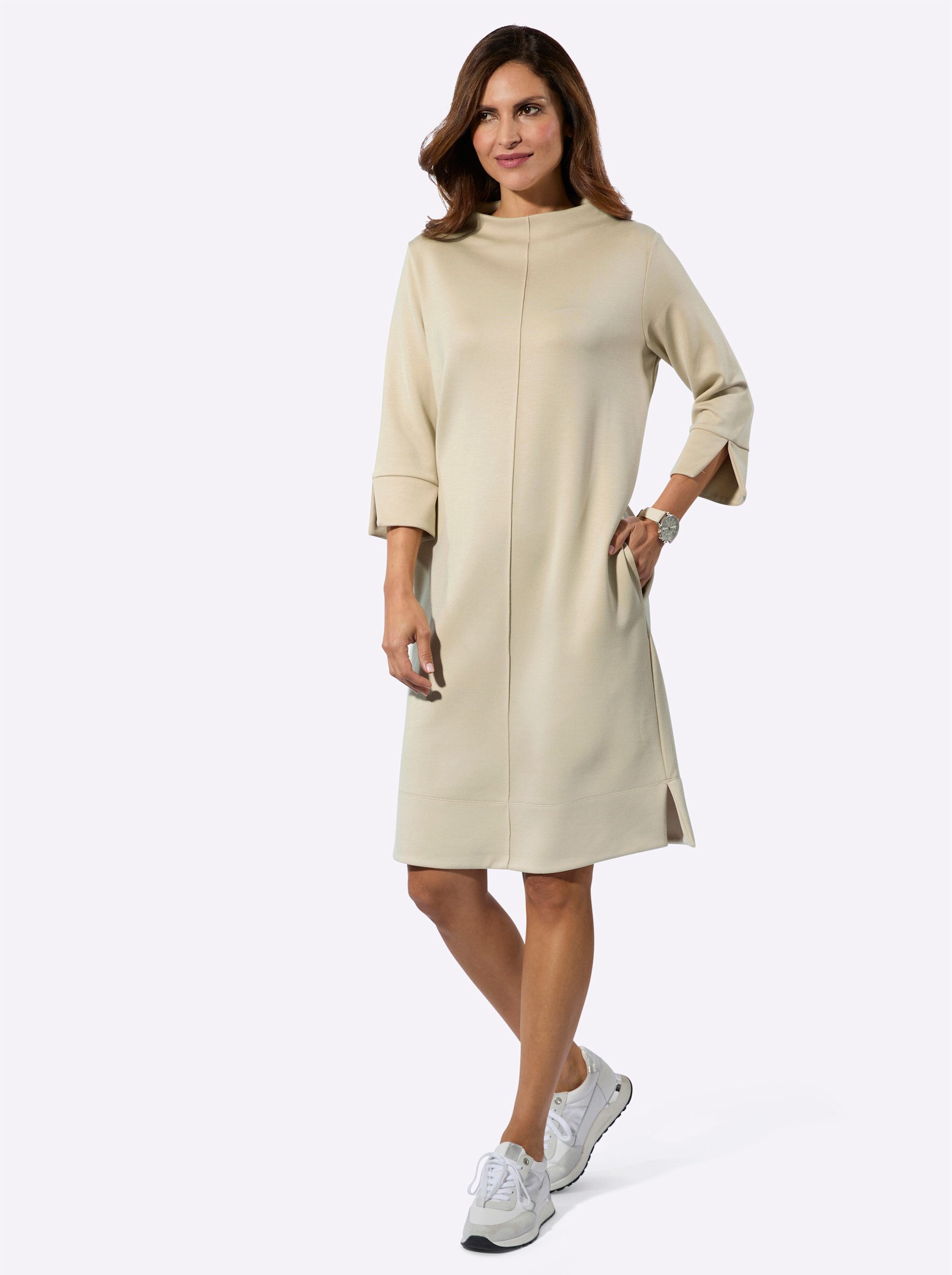 Jerseykleid Jersey-Kleid 3/4-Arm