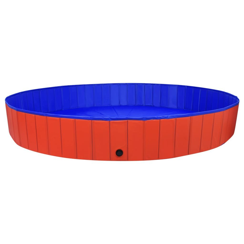 vidaXL Hundepool, Pool Faltbar Rot 300x40 cm PVC