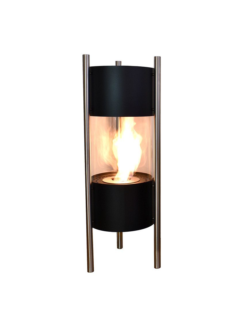 GLOW FIRE Echtfeuer-Dekokamin Ethanolkamin Glow Fire Visby Ofen, mit Heizleistung und Bio-Ethanol Sicherheitsbrenner