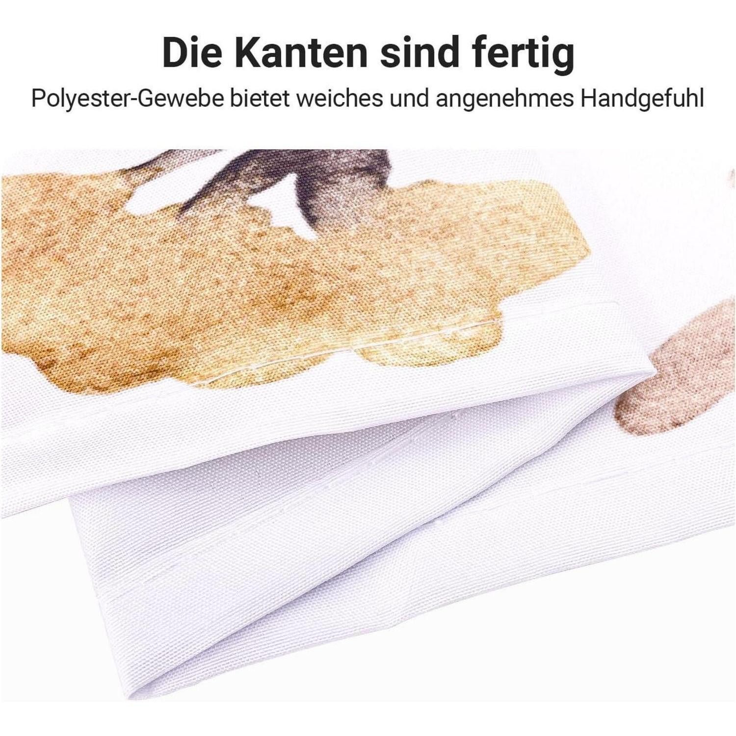 LuxusKollektion Duschvorhang Duschvorhang Blumen 100x180cm Textil Antischimmel Wasserabweisend – Bild 5 von 5