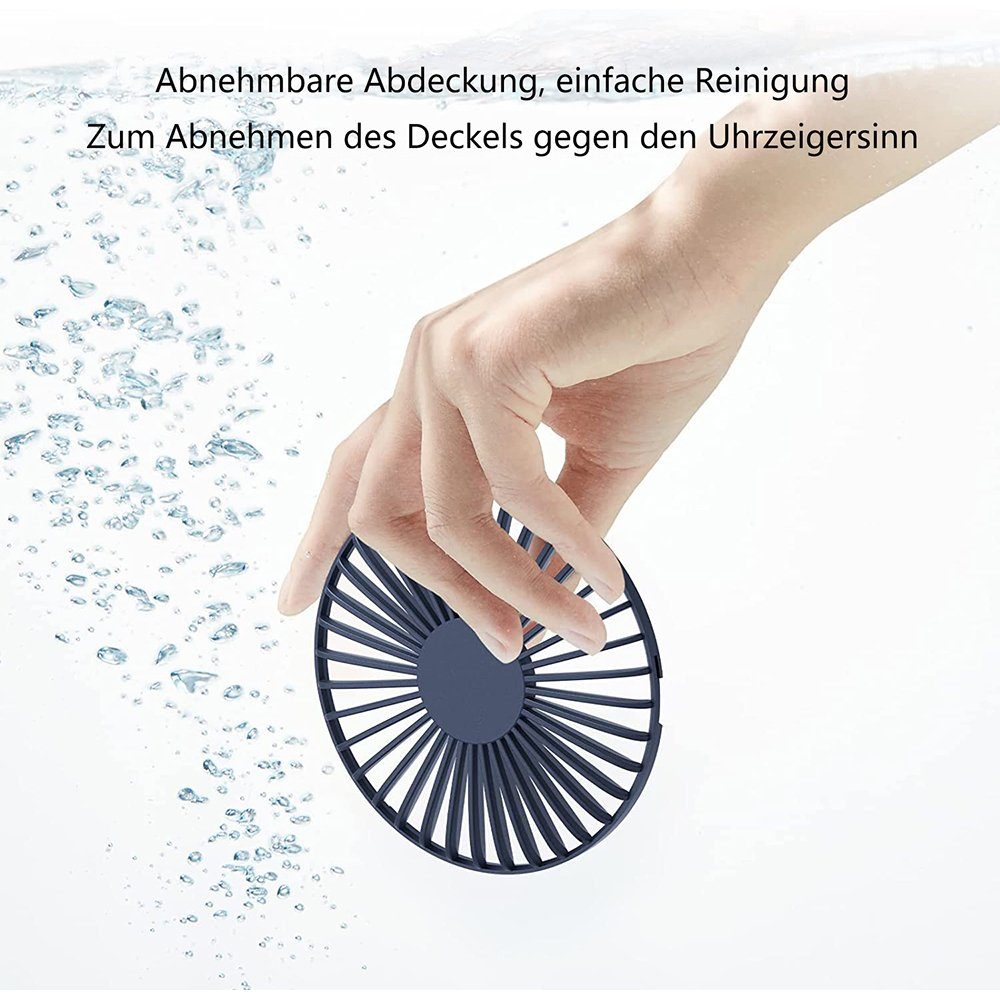 4400mAh Stunden Handventilator, 20 Ventilator Tragbarer Handventilator GelldG Arbeitszeit, blau