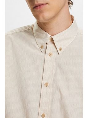 Esprit Langarmhemd Hemd aus Baumwoll-Popeline