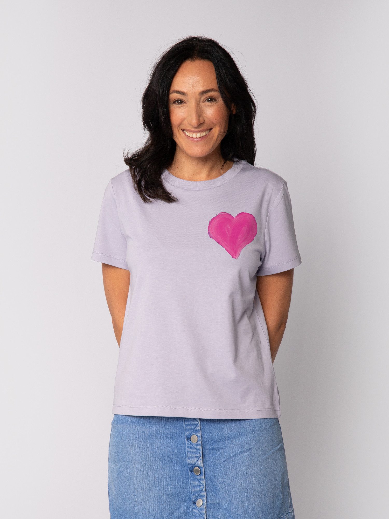 wat? Apparel T-Shirt Pink Heart günstig online kaufen