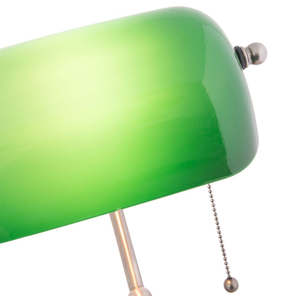 Clayre & Eef Schreibtischlampe Clayre & Eef grün metall Bankerlampe Schreibtischlampe Lampe Tiffany