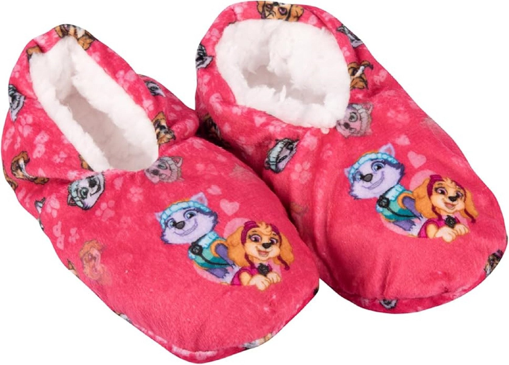 PAW PATROL Pantoffeln – Kuschelige Hausschuhe für Kinder in Pink Hausschuh