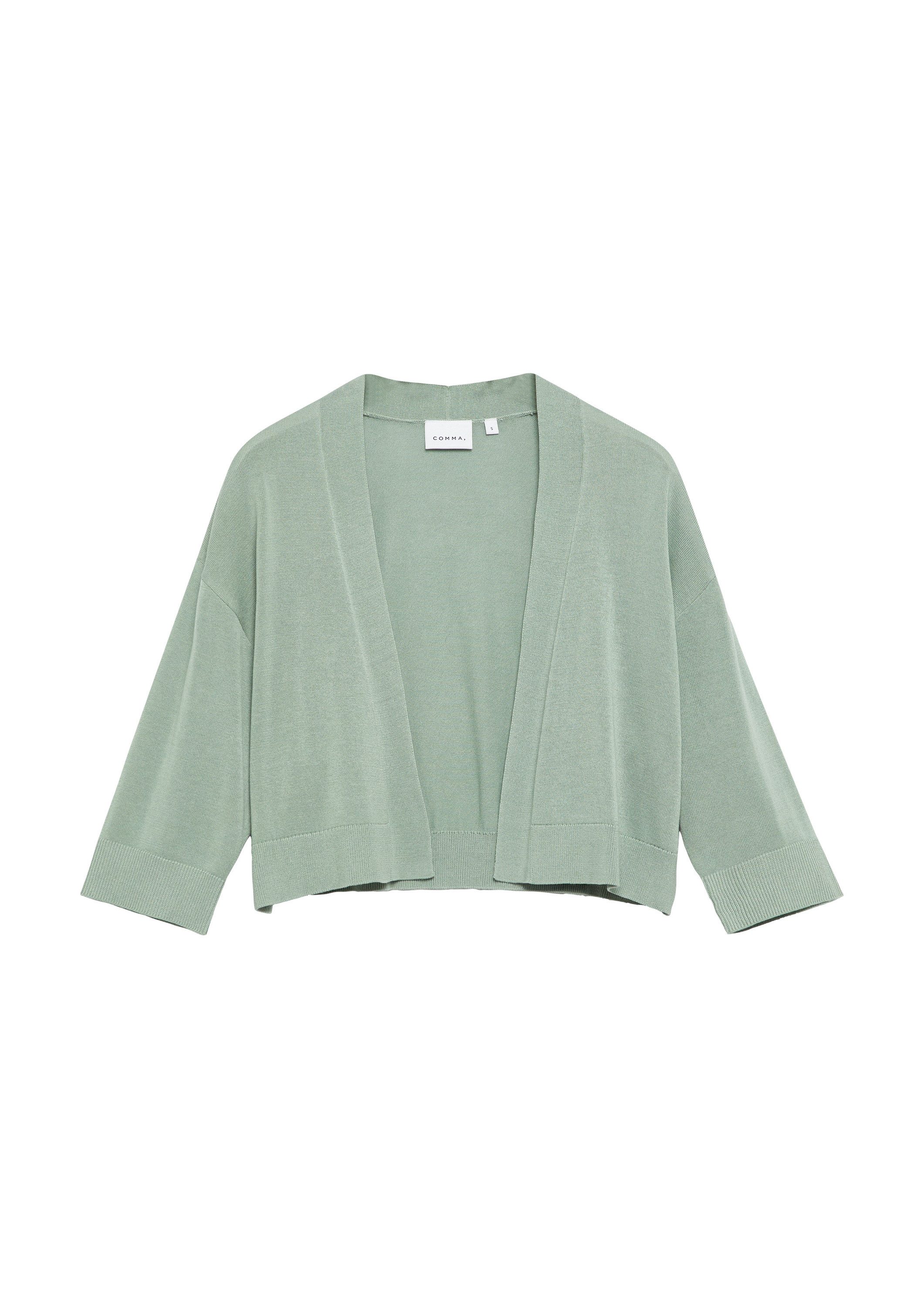 comma Cardigan Strickjacke Verkürzte Feinstrickjacke günstig online kaufen