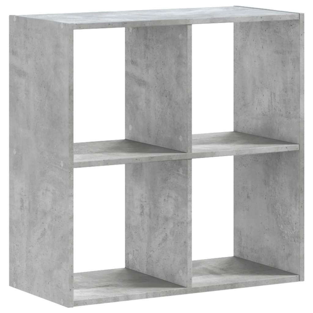 vidaXL Bücherregal 685 x 32 x 685 cm Bücherregal Standregal Bodenregal Betongrau 68,5x32x