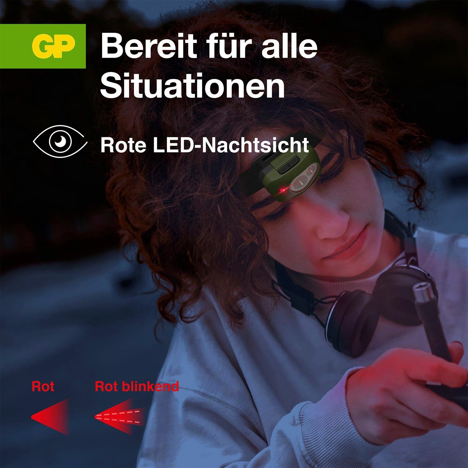 Stirnlampe (1-St) Batteries GP Discovery CH43 GP