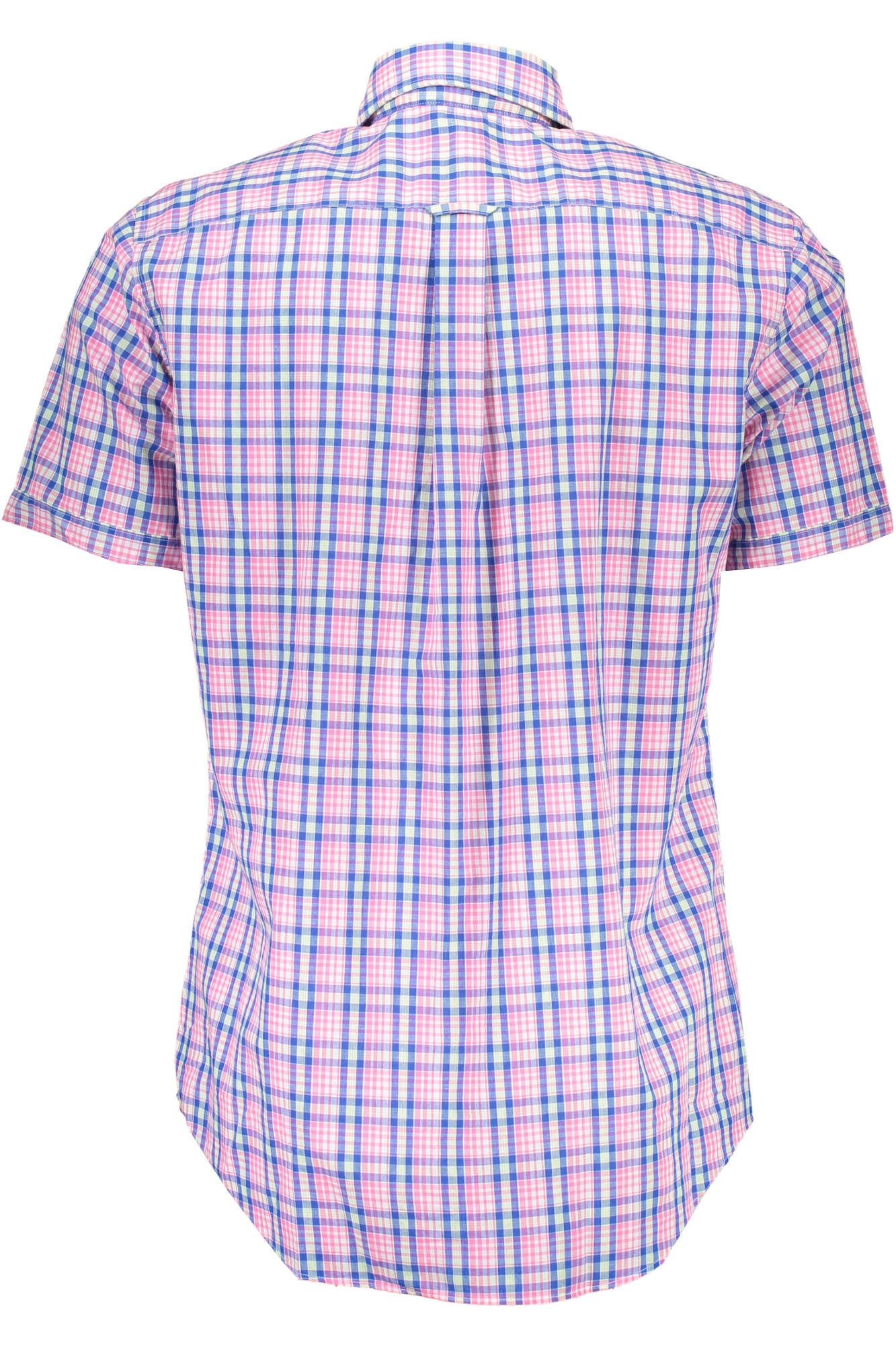 Gant Langarmhemd Kurzarm Herrenshirt Rosa mit Brusttasche & Italienischem Kragen