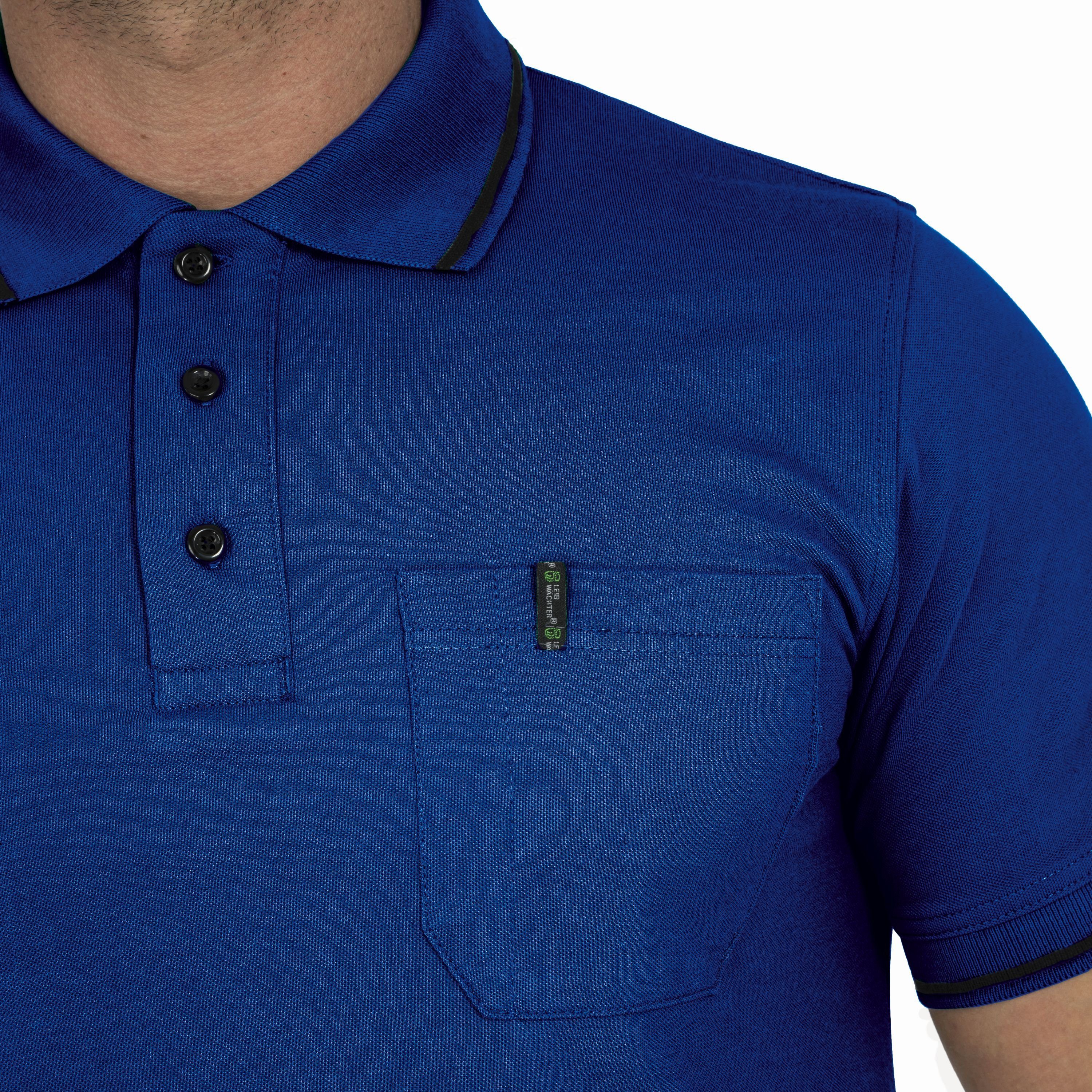 Leibwächter Poloshirt Flex-Line Herren Poloshirt kurzarm, mit Brusttasche & Stifttasche (Bequeme Workwear, antibakterielle, Antigeruchs- und Antipilling-Ausrüst – Bild 3 von 5