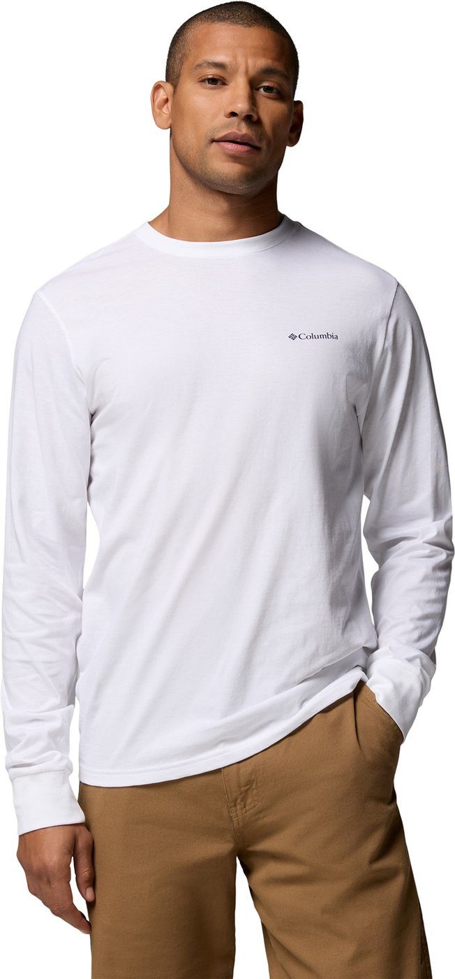 Columbia T-Shirt CSC Graphic LS Tee WHITE TEXTURED SCENE