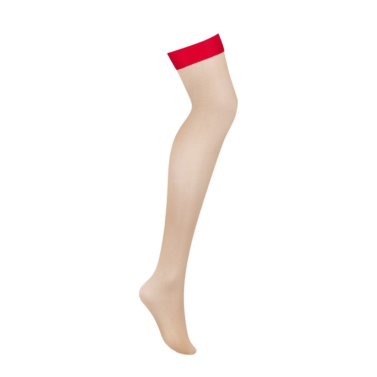 Obsessive Strapsstrümpfe Obsessive - OB S814 stockings N.. - red - (L/XL,S/M)