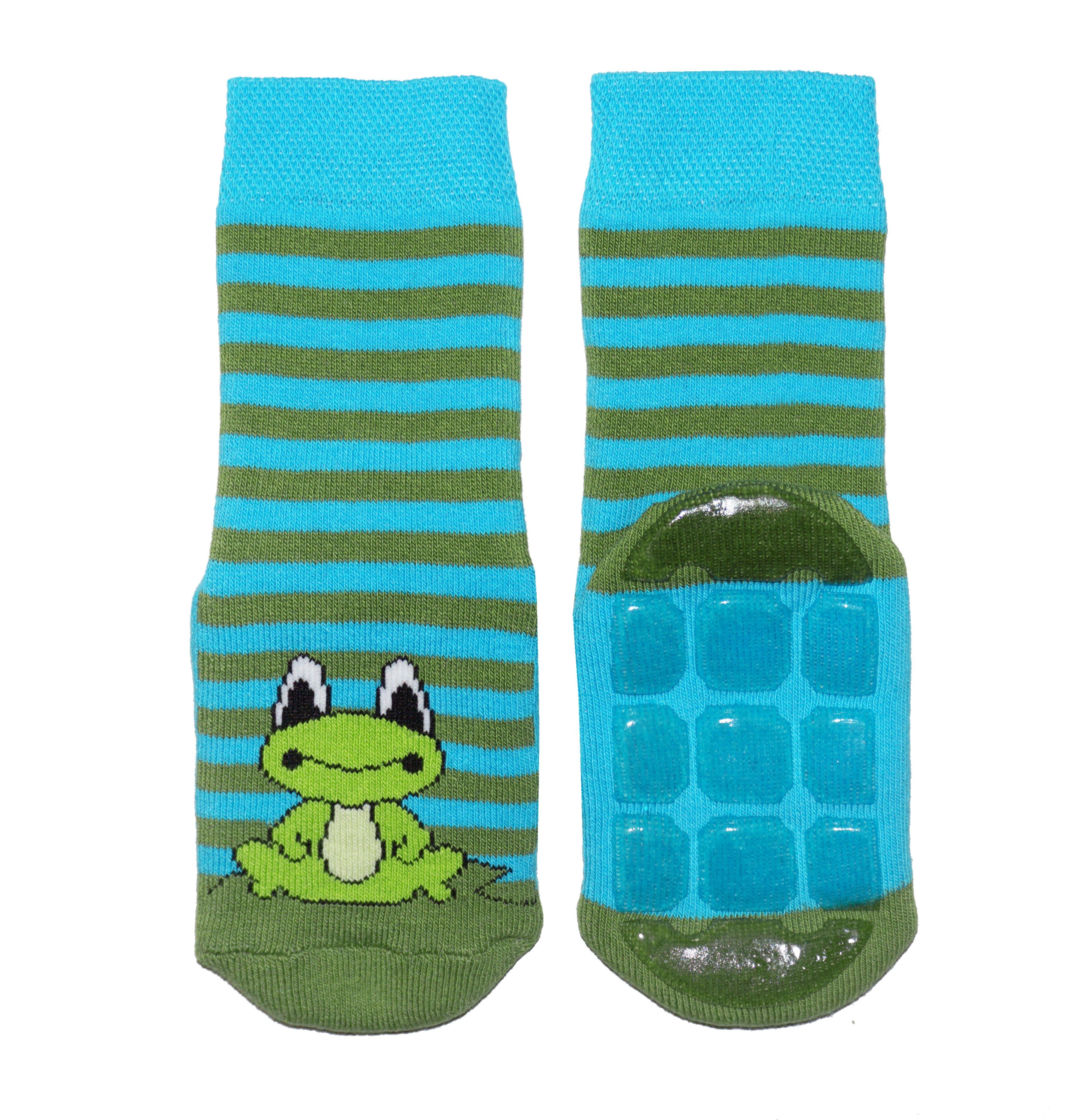 ABS-Socken Kinder ABS-Socken >>Kleiner Frosch<< aus Baumwolle