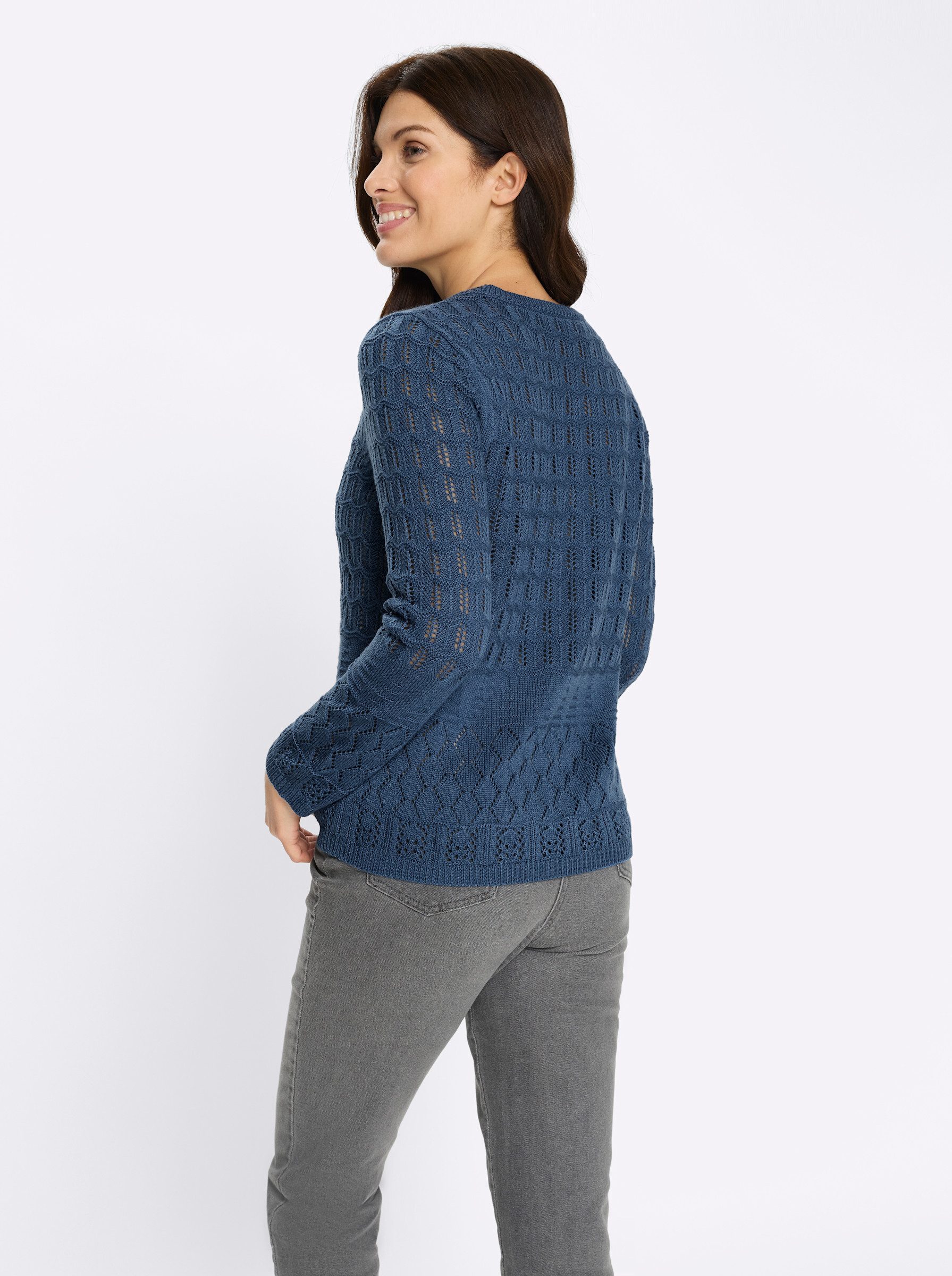 Sieh an! Strickpullover Ajourpullover . günstig online kaufen