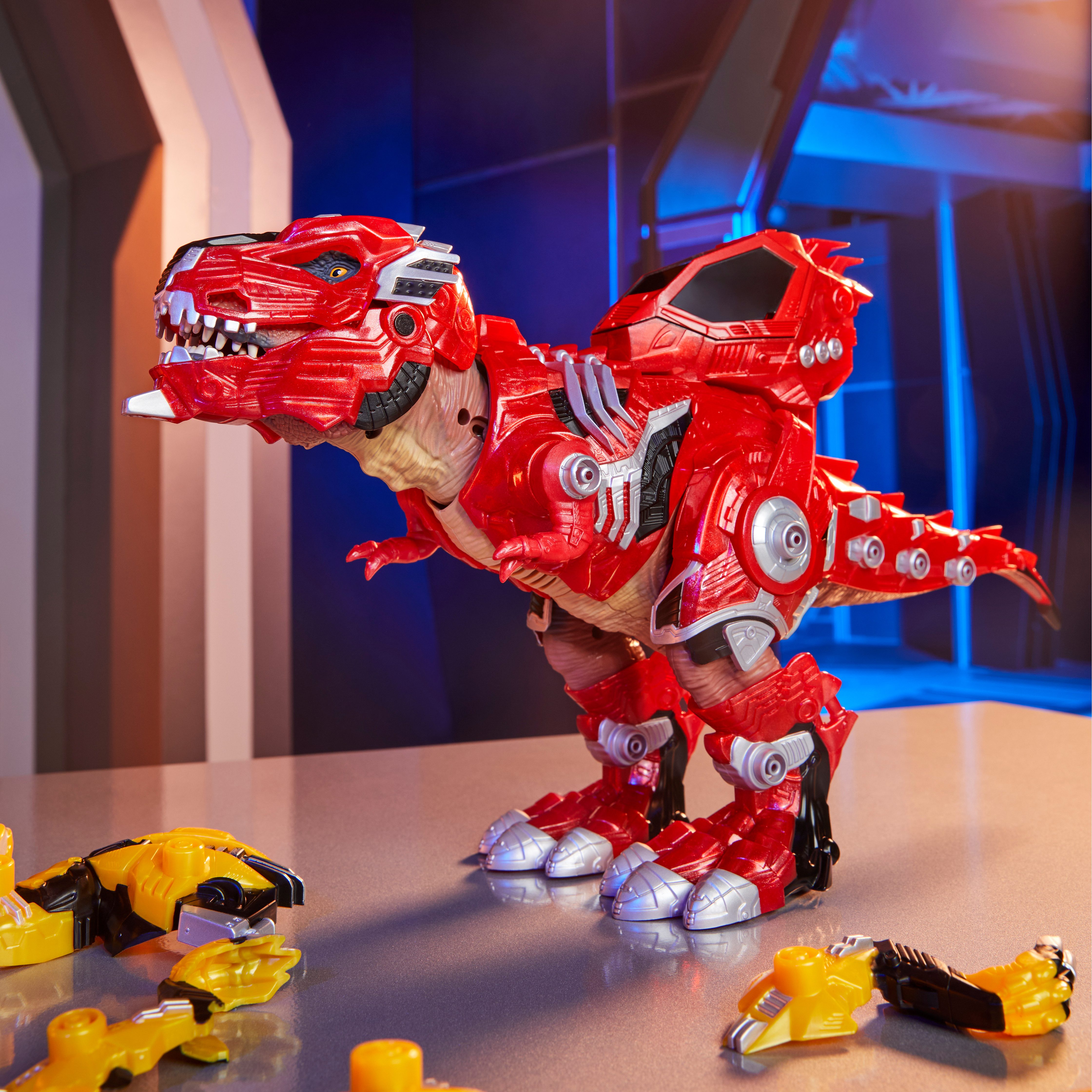 MGA ENTERTAINMENT Actionfigur Armosaurs Armor-Up Dinosaur- T-Rex - Ajax, mit Soundeffekt