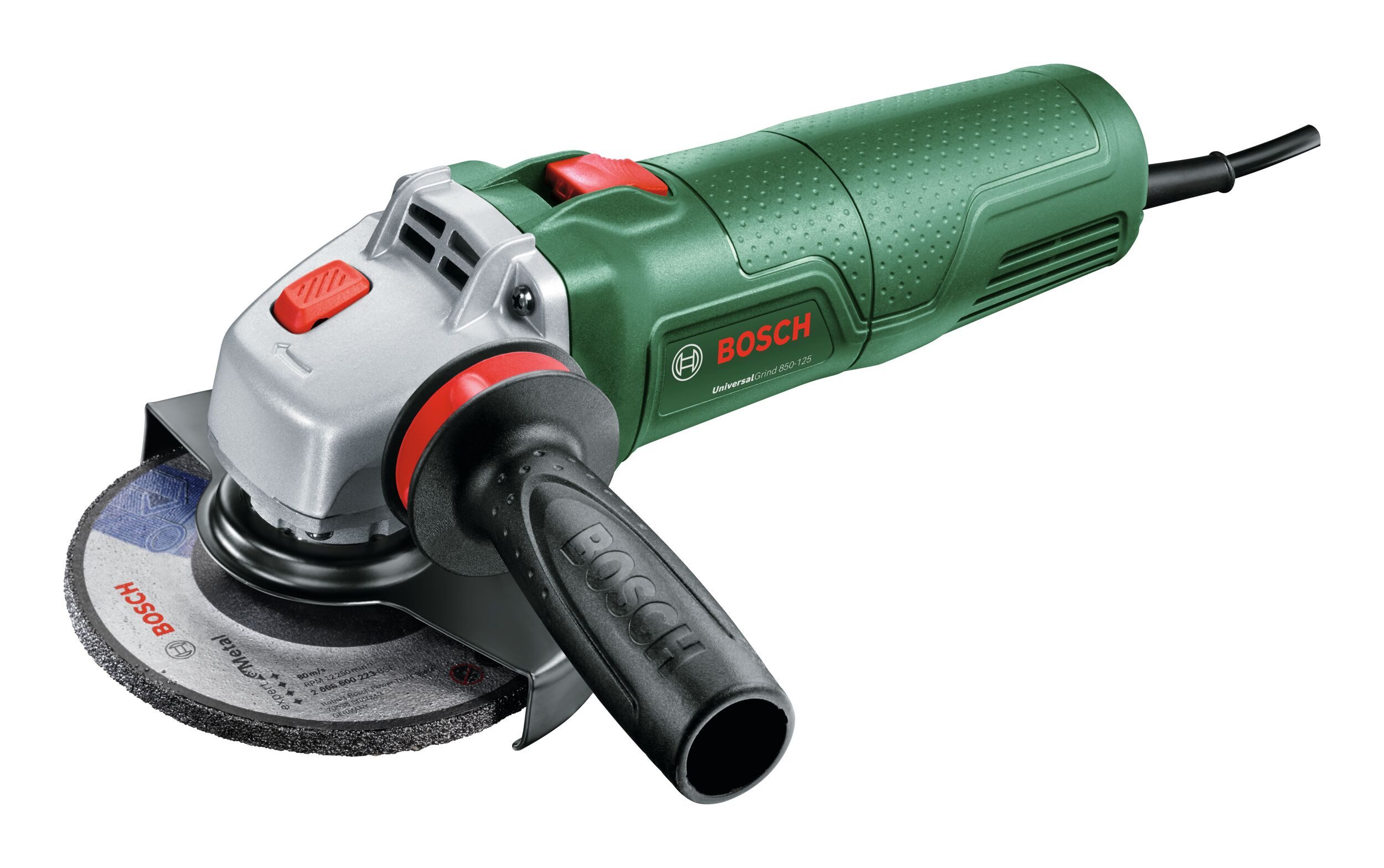 BOSCH Winkelschleifer UniversalGrind 850-125, max. 12000 U/min, Im Karton