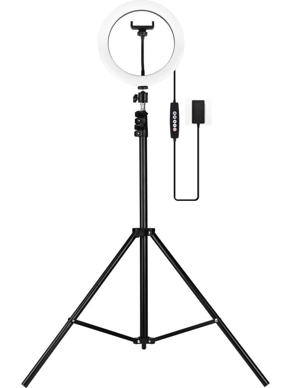 MeLiTec Stehlampe MeLiTec LED Ringlicht CCT SocialLight, Inkl. Leuchtmittel, Dimmbar nicht Smart Home-fähig ohne Bewegungsmelder