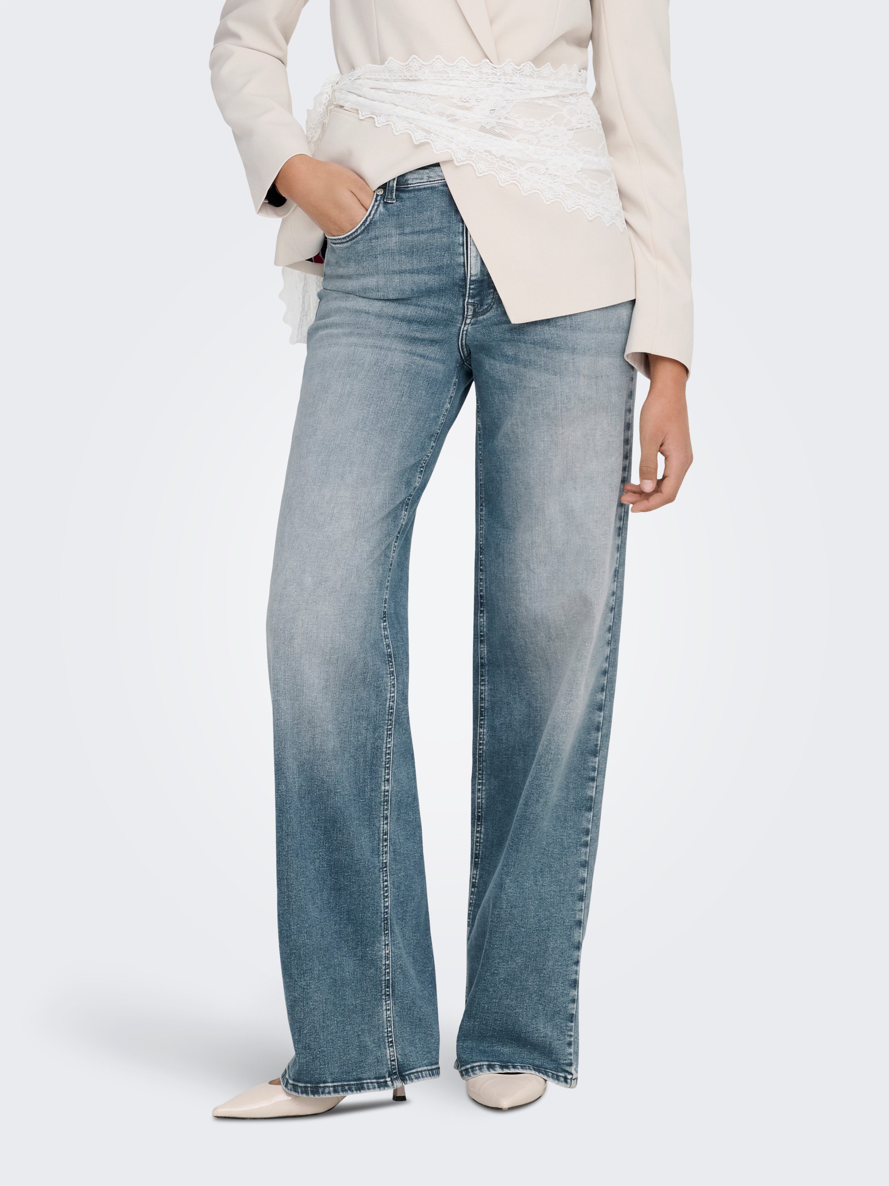 ONLY Relax-fit-Jeans ONLMADISON BLUSH HW WIDE DNM REA570 NOOS