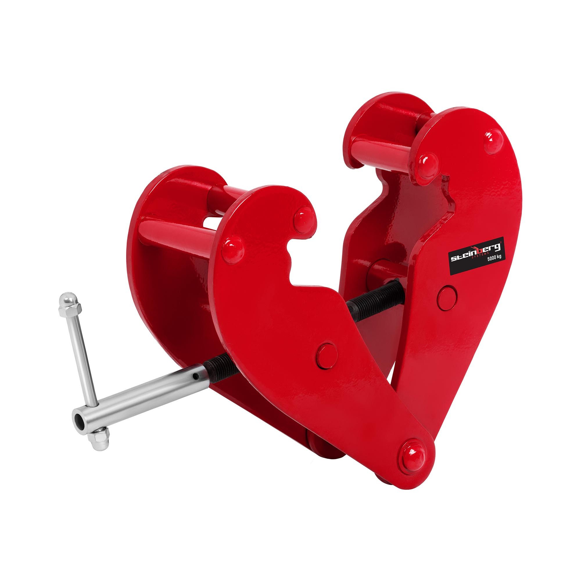 Steinberg Systems Montageklemme Trägerklemme 5000 kg Stahl Spindelklemme Trägerklammer Breite 80-320mm, B: 31 cm, L: 39 cm, verschiedene Produktvarianten