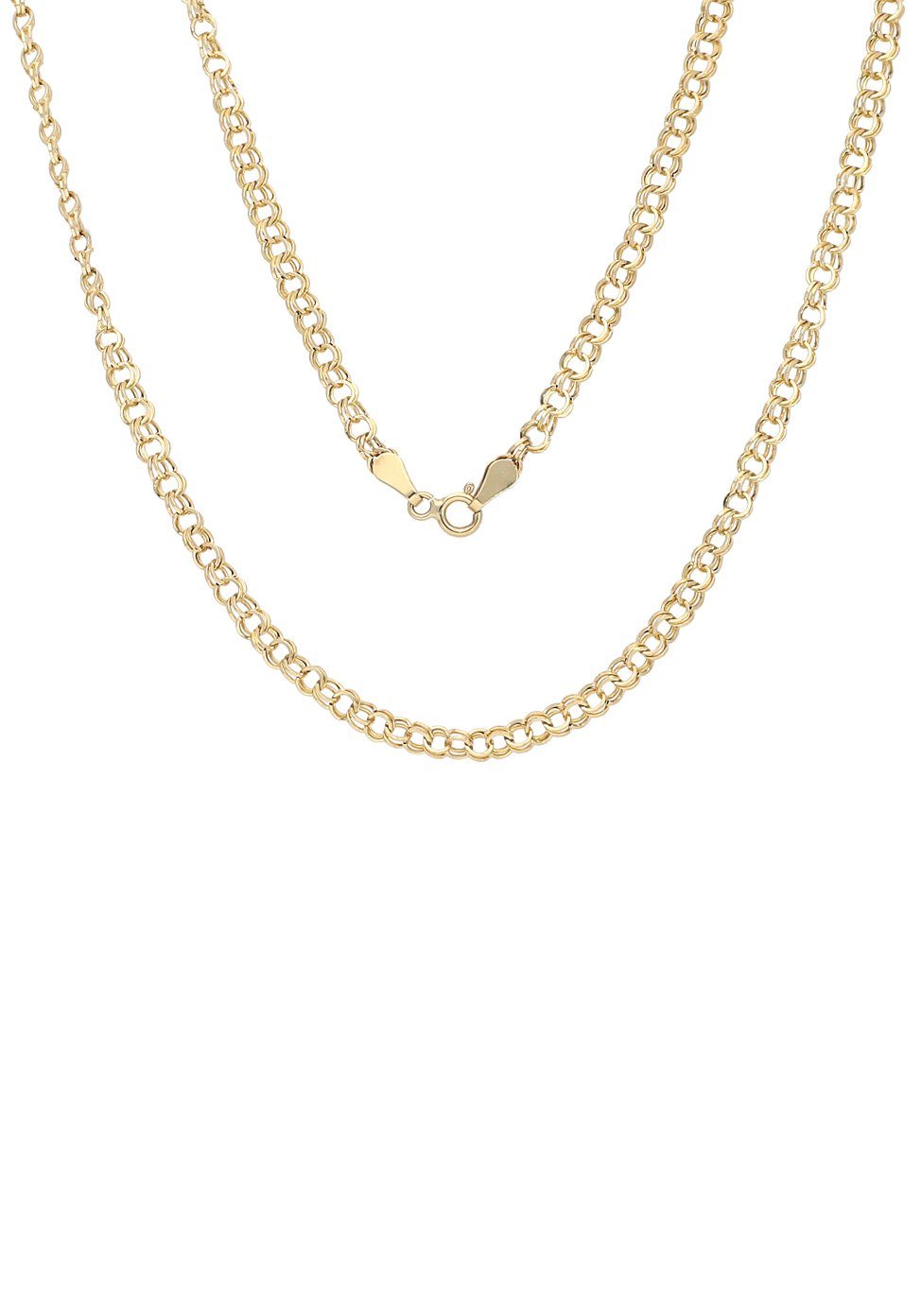 Firetti Goldkette Schmuck Geschenk, Garibaldikettengliederung, ca. 3,3 breit | Silberketten