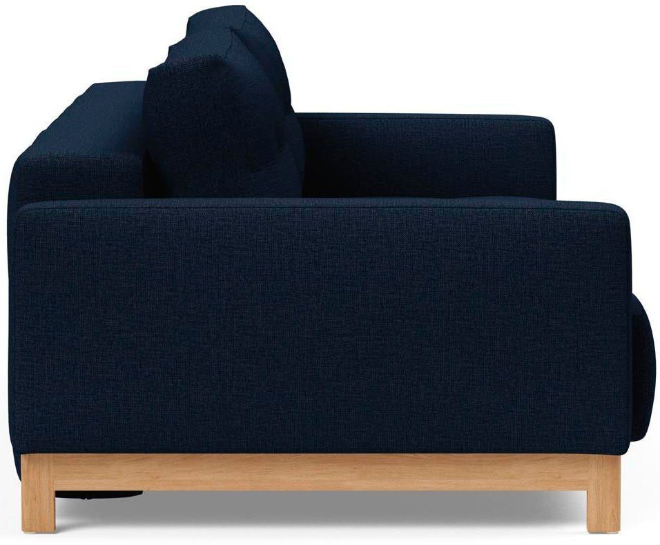 INNOVATION LIVING ™ Schlafsofa Pyxis, 3-Sitzer Sofa mit extrabreiter Bettfunktion, Skandi-Design, Multifunktionssofa, extrabequem durch Taschenfederkern, Dauerschläfer