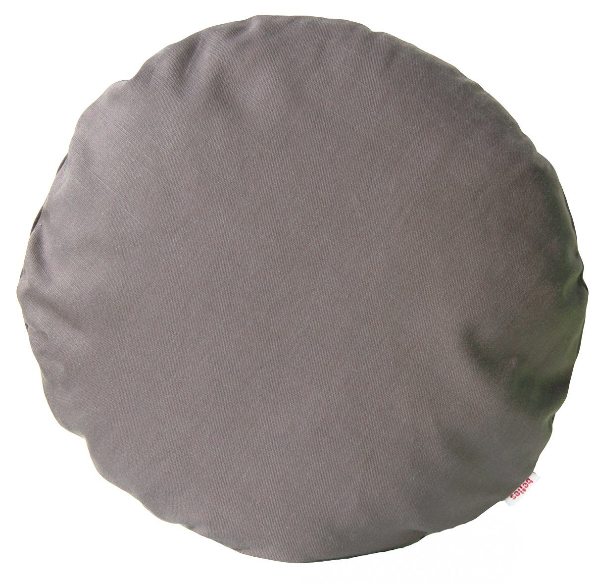 beties Kissenbezug Farbenspiel, (1 Stück), rund ca. 40 cm Kissenhülle Dekokissen (Platin)